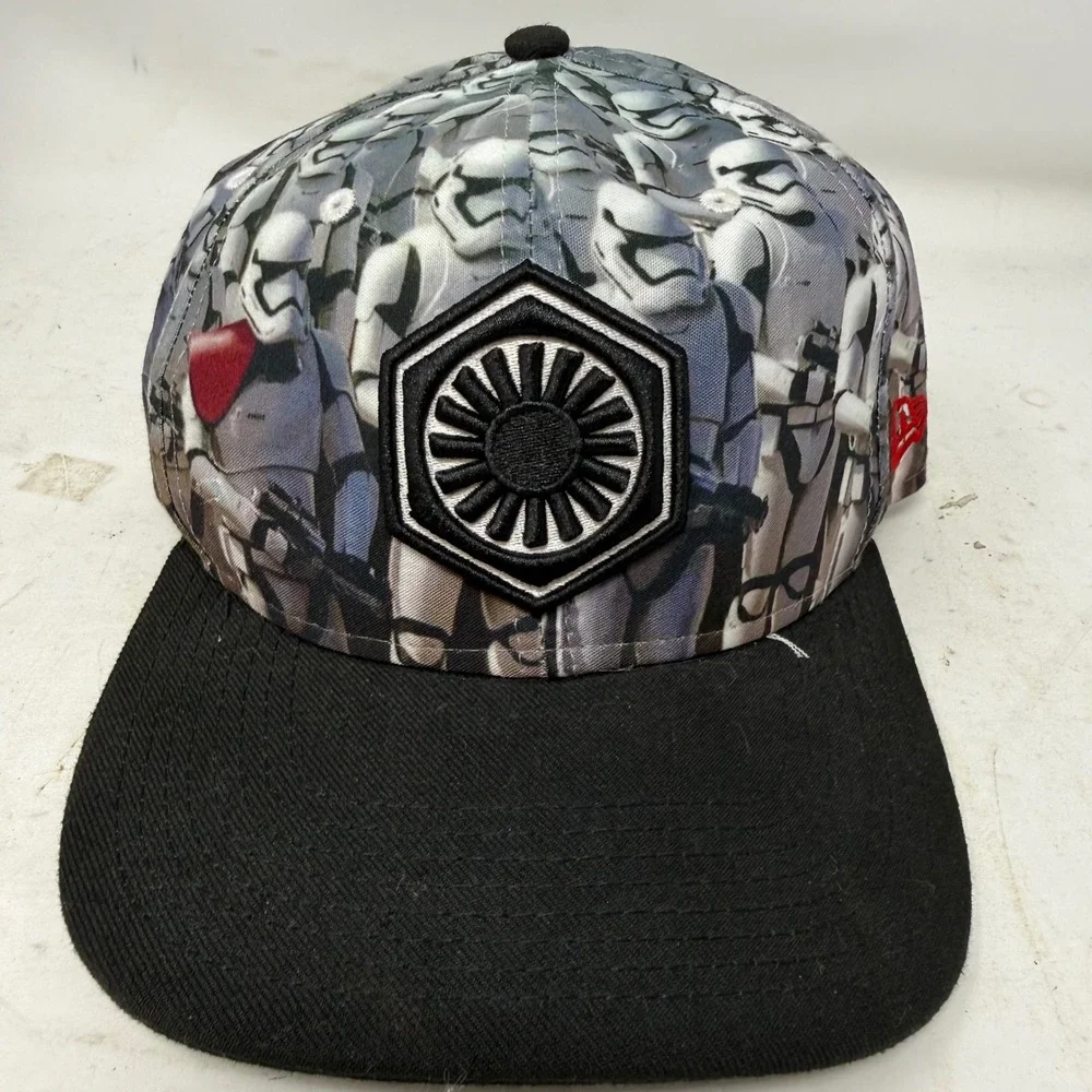 New Era Star Wars Stormtrooper 9FIFTY Snapback Hat First Order Black Grey OSFM